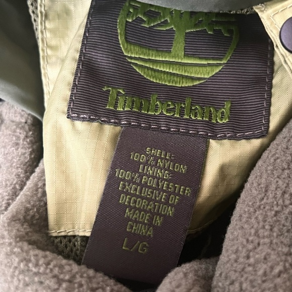 Timberland Green 3 in 1 Fleece Vest and Jacket Large - Picture 13 of 16